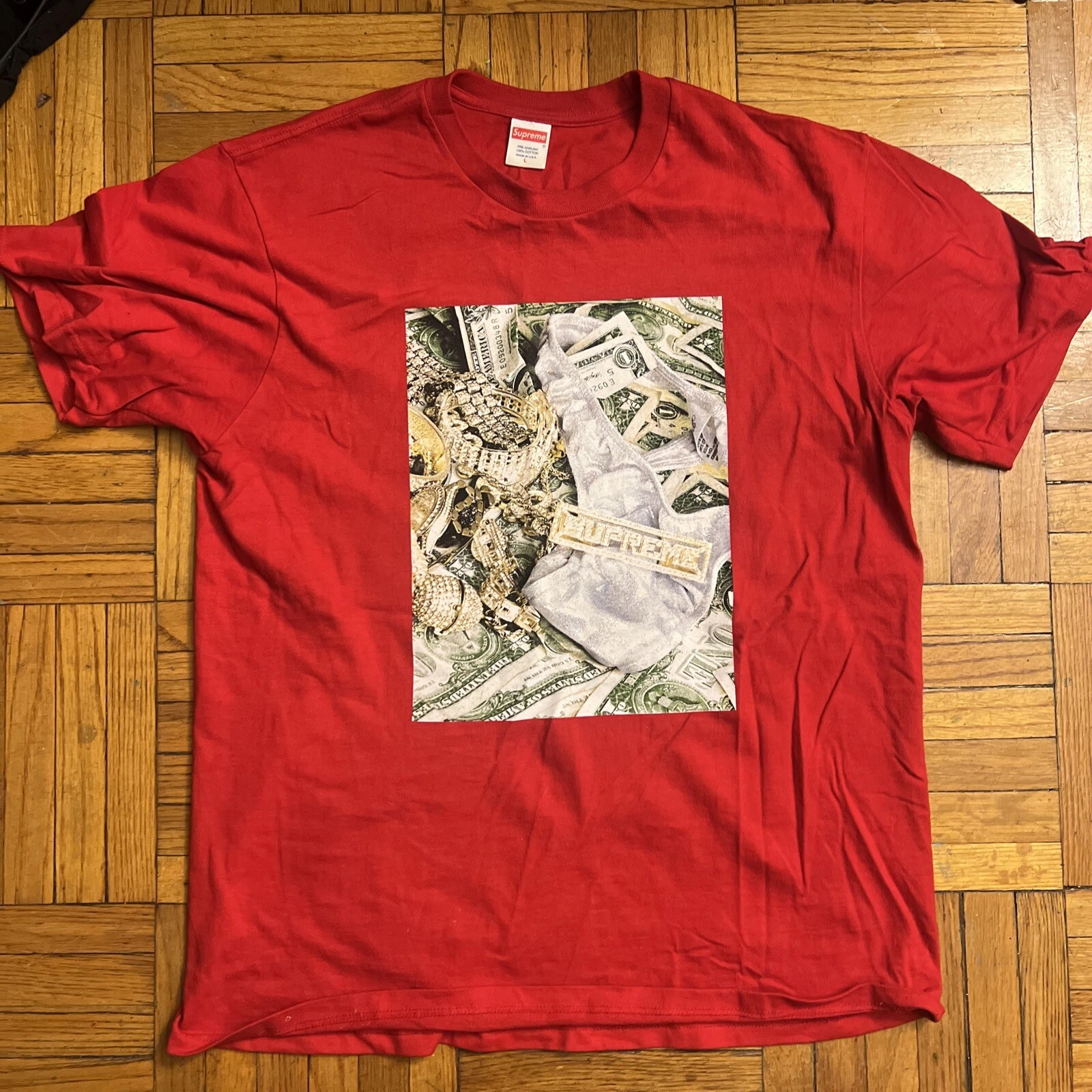 T shirt Supreme SS20 Bling   Rouge   Taille L