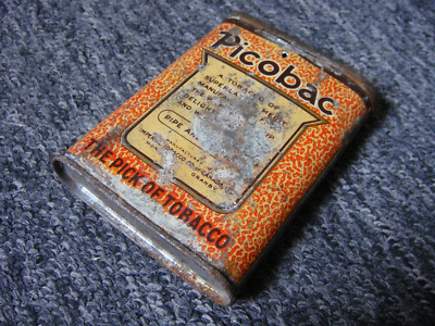 picobac tobacco tin Vintage Picobac Tobacco Tin – Imperial Tobacco – Canada c. 1950's 7841