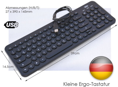 KLEINE HÜBSCHE TASTATUR ETERNO Q-ONE DEUTSCH NUMERIC BLOCK f WINDOWS 7 10 11 TA7