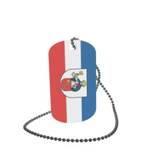 Dog Tag Flag Bunting Large Life Dog Tag Aluminium 30 x 50mm