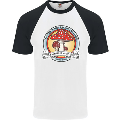 Matter Is Not Lacking in Magic Mushroom LSD Mens S/S Baseball T-Shirt