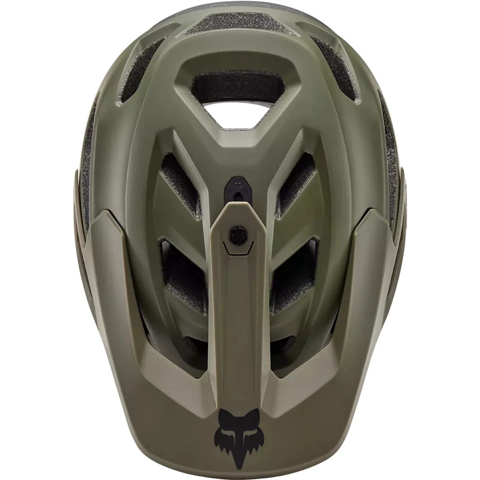 Fox SALE $259.95 (RRP$399) Dropframe Pro Runn AS Olive Green MTB Helmet M 55-59 - Image 4 of 4