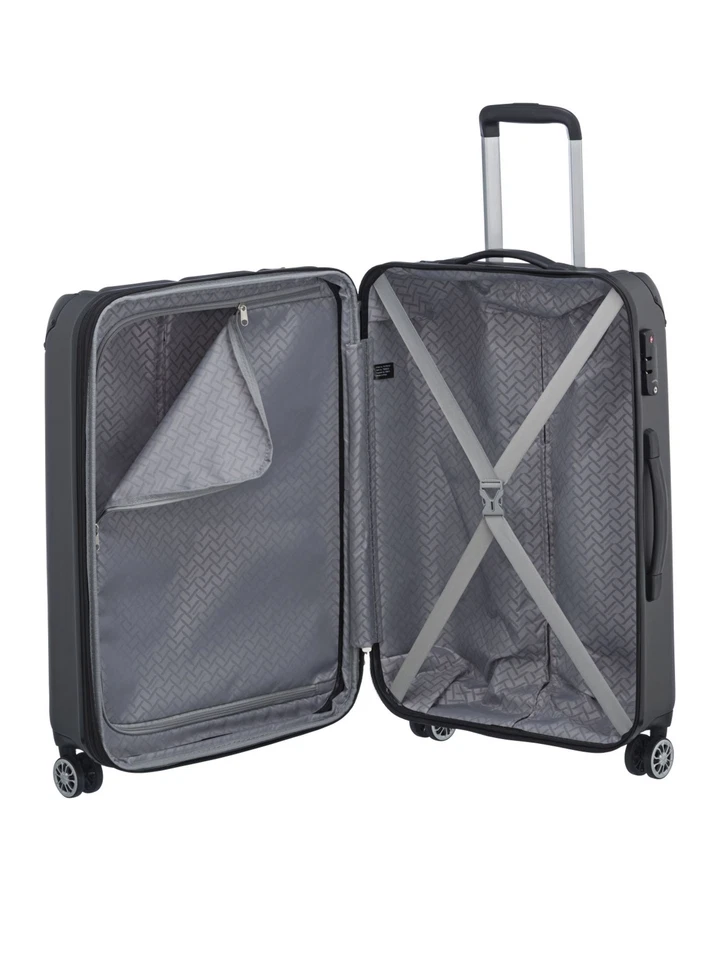 Travelite Trolley CITY M Hartschalenkoffer Koffer 86L Grau 73048-04 - Bild 3 von 3