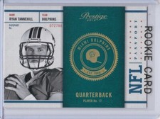 RYAN TANNEHILL ROOKIE CARD 2012 Prestige Football TEXAS A&M Dolphins Titans RC