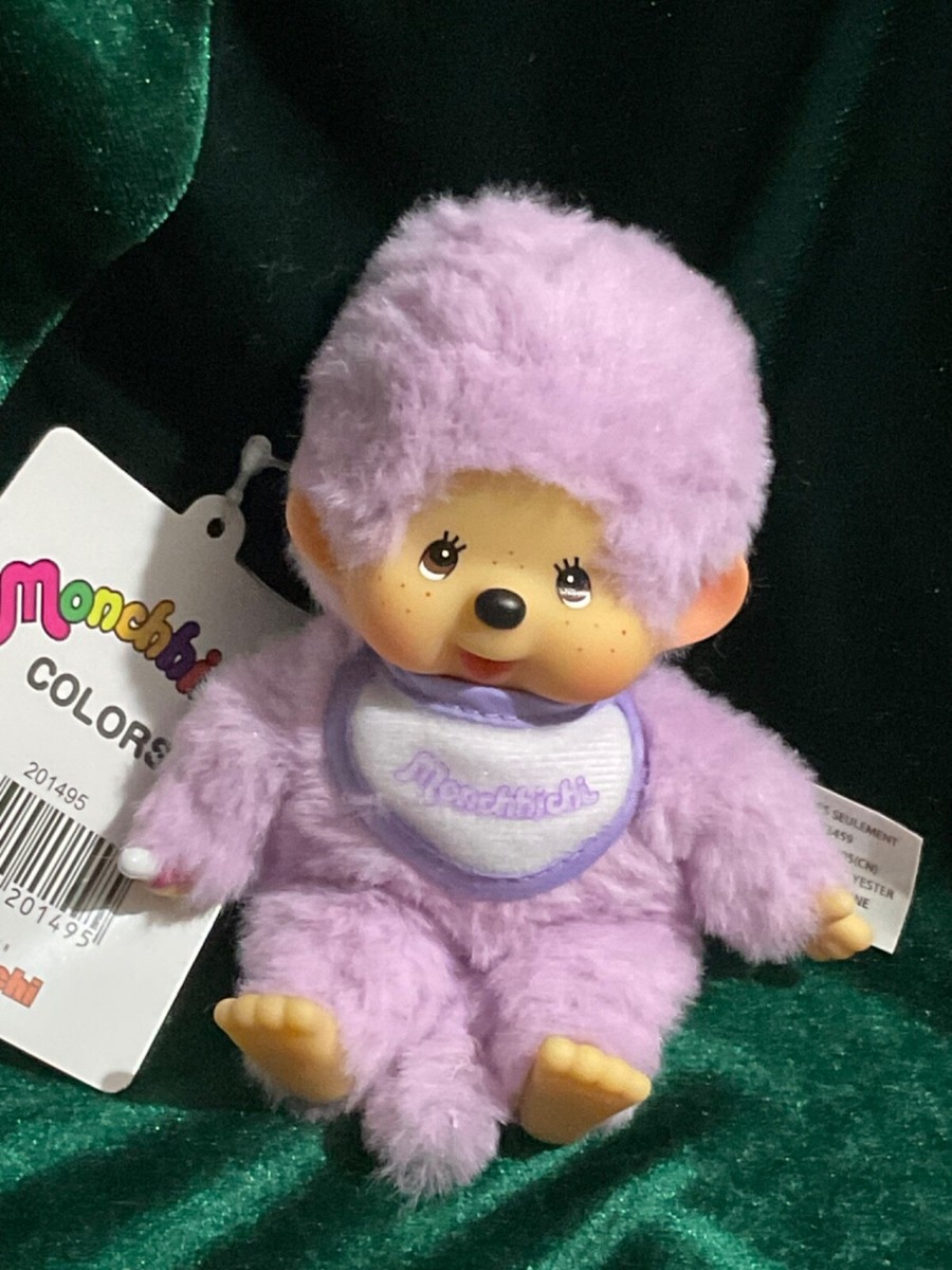 Monchhichi Mascot Sekiguchi Colors Lavender- Purple 5 inch Plush