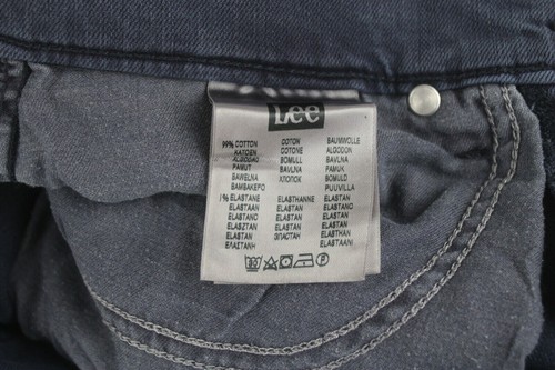 Lee Luke Men's Pants W30/L32 Stretch Slim Fit Zipper Fly Denim Blue - Picture 7 of 8