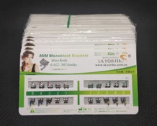 20 Sets Dental Orthodontic Bracket MIM Monoblock Mini Roth/MBT 022/018 345 Hooks