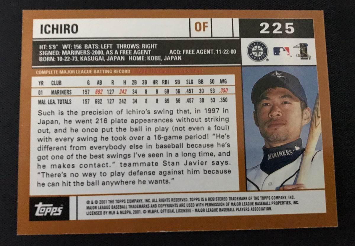 MLB イチロー選手直筆サイン入りカード2005 Topps ベケット社証明 MLB イチロー選手直筆サイン入りカード2005 Topps ベケット社証明 2025