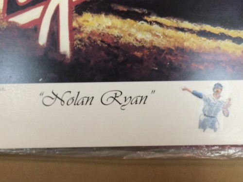 Nolan Ryan REMARQUE Autographed Ryan Foundation Cert. w/ 7 No Hitter inscription - Picture 3 of 6