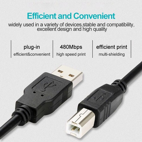 NEW USB PRINTER DATA CABLE LEAD FOR EPSON STYLUS DX8400 SX218 DX4400 ZU57 - Picture 13 of 13