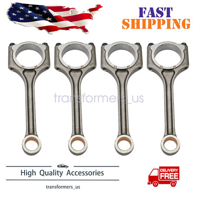 4PCS Connecting Rod Fit 2014-15 Kia Forte 12-16 Hyundai Elantra 1.8L 23510-2E101