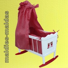 Puppenwiege Teddy Bär mit Himmel Bayer Chic 2000 NEU/OVP Puppenbett Wiege 50498