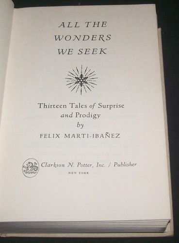 1964 All the Wonders We Seek Felix Marti Ibanez Weird Tales Surprise ProdigyHCDJ - Picture 3 of 6