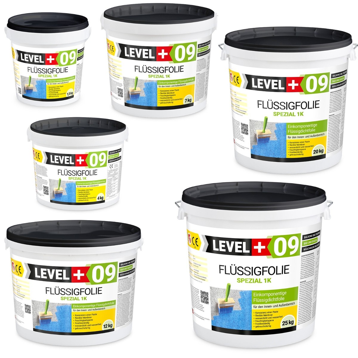 Flüssigfolie Für Sanitär Flüssigfolie Streichfolie Flüssiggummi 5kg Abdichtung Wand Boden Flüssigfolie Transparent