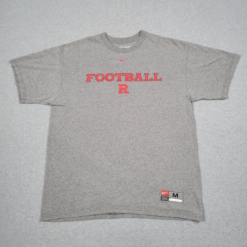 VTG Rutgers Scarlet Knights Shirt Mens Medium Nike Team Center Swoosh Boxy Y2K - 第 1/11 張圖片