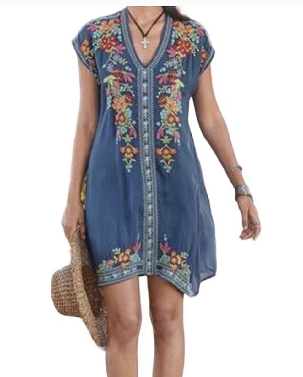 MISSLOOK Sleeveless Embroidered Women's Shift Dress Size MISSLOOK Sleeveless Embroidered Women's Shift Dress Size