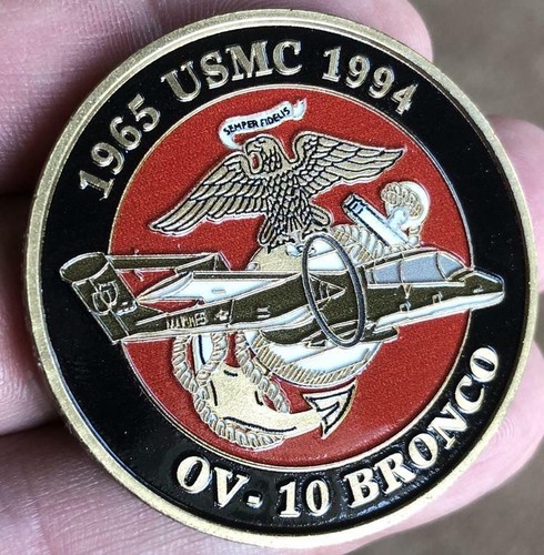 OV-10 MARINE CORPS BRONCO SQUADRON 1.75" CHALLENGE COIN - Picture 2 of 3