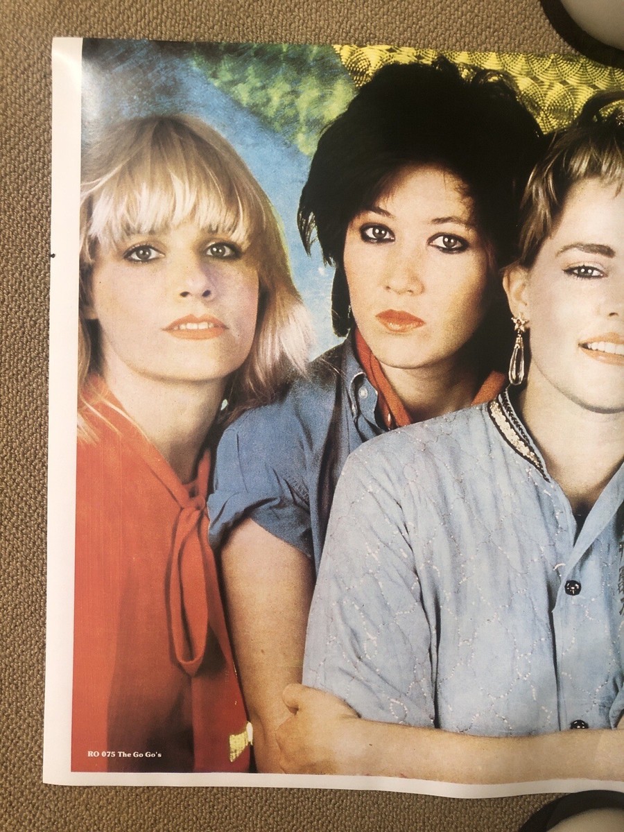 The Go-go's vintage poster girl band 1980s Rock On untrimmed Gogos