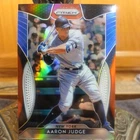 Sp MVP Aaron Judge RARE RED WHITE & BLUE REFRACTOR 2019 PANINI PRIZM NY YANKEES