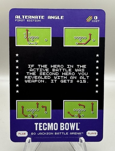 2026 Bo Jackson Battle Arena TECMO Alternate Angle SP Play #PL19