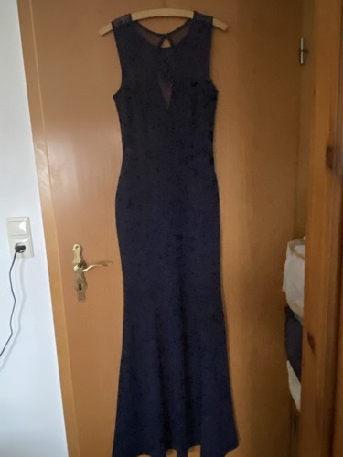 LIPSY Abendkleid Ballkleid 36 38 dunkelblau Spitze langes Kleid Maxi - Bild 3 von 10