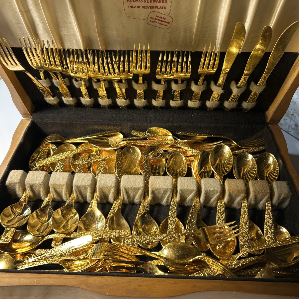 Wm. Rogers & Son Flatware-Set Antique US Silver-Plated Flatware