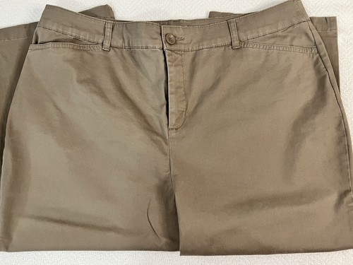 Capri elástico Croft & Barrow para mujer calce clásico marrón claro - talla 18 - Imagen 1 de 8