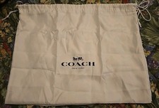 Coach Satin Dust Cover Bag Drawstring 19   15  