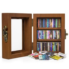 Anxiety Bookshelf Mini Books with 60PCS Wooden Miniature Book Library for Str...