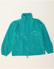 DIADORA Womens Oversized Tracksuit Top Jacket UK 10 Small Turquoise AM07