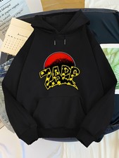 Men's Graphic Print Hoodie w/ZAPP ZAP Graphic & Red Circle Design -Soft Polyeste