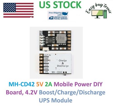 10pc MH-CD42 5V 2A Mobile Power DIY Board 4.2V Boost/Charge/Discharge UPS Module