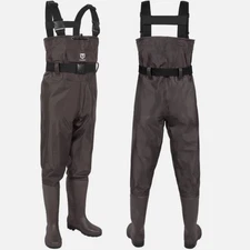 Fishing Waders Women’s Mens Size 5 Waterproof Chest Green Hunting NWOT