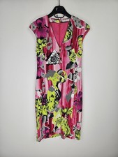 Versace Collection - 2016 - Abstract V-Neck Pencil Dress - Size 10