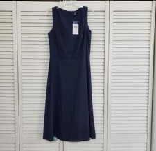 NWT Chaps ICON Blue Sleeveless Career Dress, Size 6