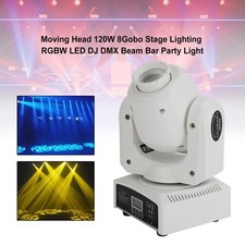 1/2/4Moving Head 120W 8Gobo Stage Lighting RGBW LED DJ DMX Beam Bar Party Light