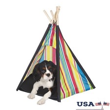 Cozy Pet Teepee House Lightweight Dog Cat Tent Indoor Relaxation Space New