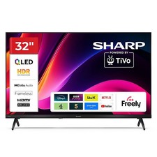 Image of SHARP 32HE3245K 32" HD TiVo HDR Dolby Digital QLED Smart TV Frameless Black A