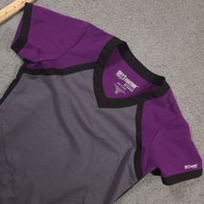 Grey's Anatomy Active Scrub Top Women's Purple  Gray Size XS