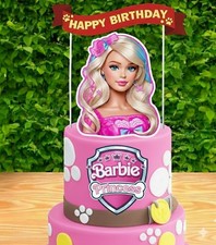 Barbie Geburtstag Tortenaufleger für Mädchen Geburtstag Party Kinder Tortendeko UK
