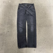 Vintage Levi  s 501 Black Denim Jeans Button Fly 32x34 Mexico