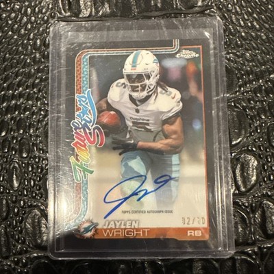 2025 Topps Chrome Football Jaylen Wright Auto Geometric Future Stars /10 FSA-JW