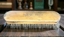 Antique Vintage OXCO USA Wooden Handle Shoe Shine Brush 100 Horse Hair Good 9