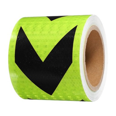 4''x49 Ft Reflective Tape, Waterproof for Green and Black Arrow