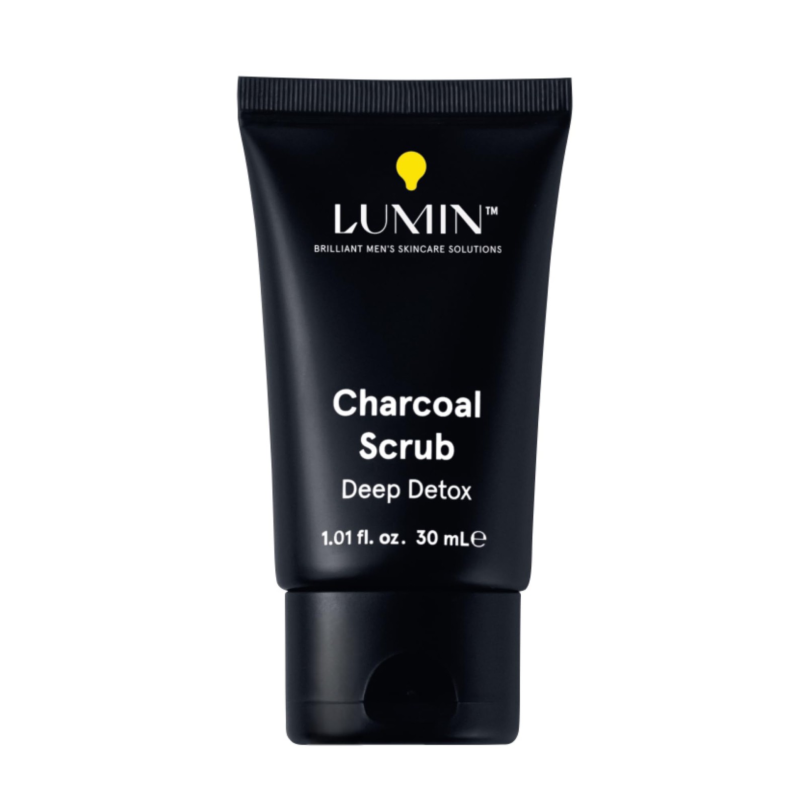 Lumin Charcoal Scrub Deep Detox for Men Face Cleanser for Men Pre Shave Scrub A