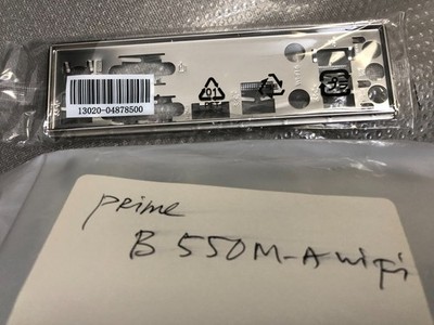 ASUS IO SHIELD FOR ASUS PRIME B550M-A WIFI II CSM , PRIME B550M-A WIFI ,ORIGINAL
