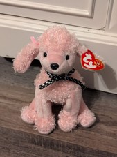 TY Beanie Baby Retired Brigitte The Pink Poodle 2000 With Tags