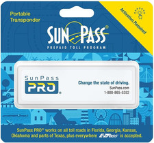 Sunpass PRO Portable Transponder, Prepaid Toll Program for Florida, Florida and