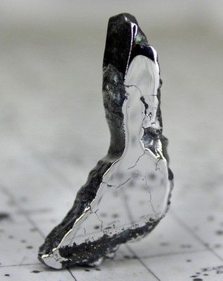 Meteorites - Iron Meteorite 15.9g Mirror Polished Long Slice