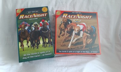 Brandneu - Race Night DVD Brettspiel - 1. & 2. Auflage - Hunde und Pferde